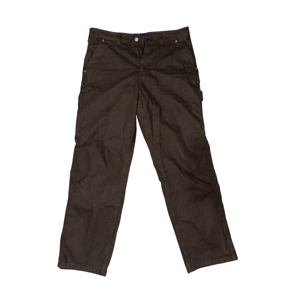 Aeropostale Aero Carpenter Pants Mens MEDIUM Brown Cotton Denim